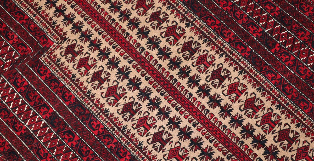 Baluch tapijt - 120 x 80 cm - donkerrood