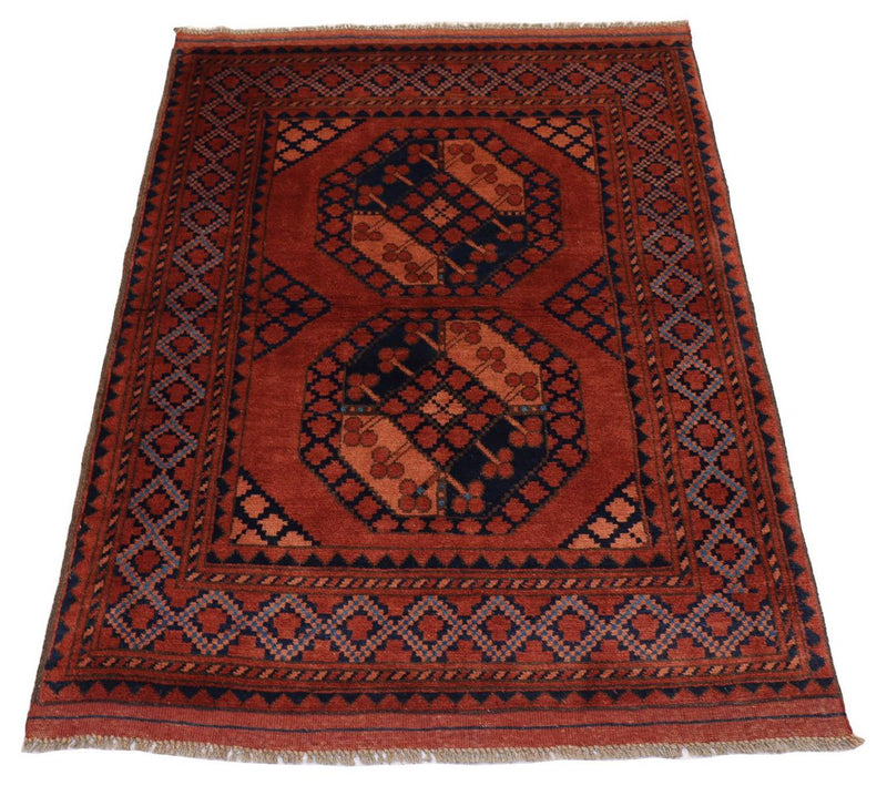 Afghaans tapijt - 120 x 92 cm - rood