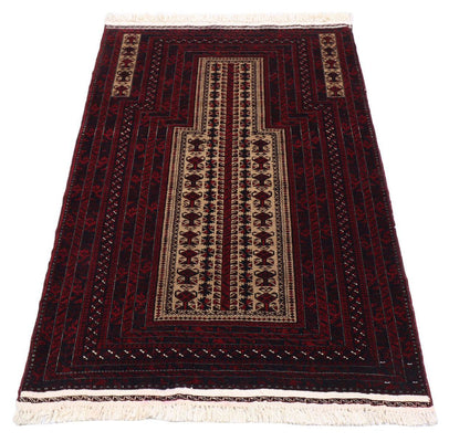Afghaans tapijt - 150 x 95 cm - donkerrood