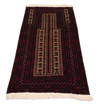 Afghaans tapijt - 150 x 95 cm - donkerrood