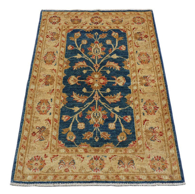 Ziegler tapijt - 120 x 80 cm - zee blauw
