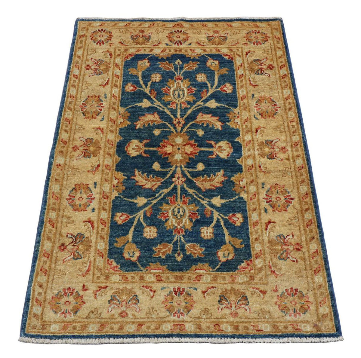 Ziegler tapijt - 120 x 80 cm - zee blauw