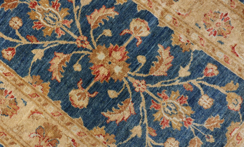 Ziegler tapijt - 120 x 80 cm - zee blauw