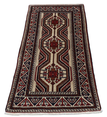 Baluch tapijt - 151 x 80 cm - beige