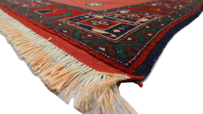 Afghaans tapijt vierkant  - 202 x 197 cm - rood