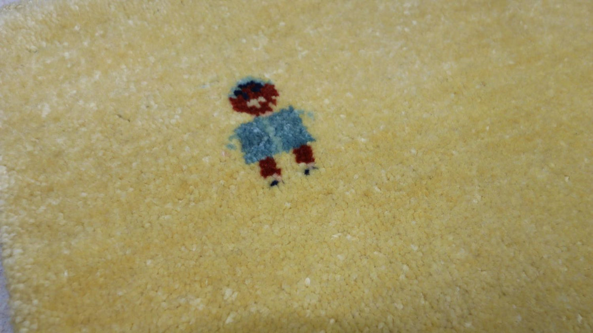 Gabbeh Tapijt - Loribaft Perzisch - 190 x 102 cm - olijfgroen