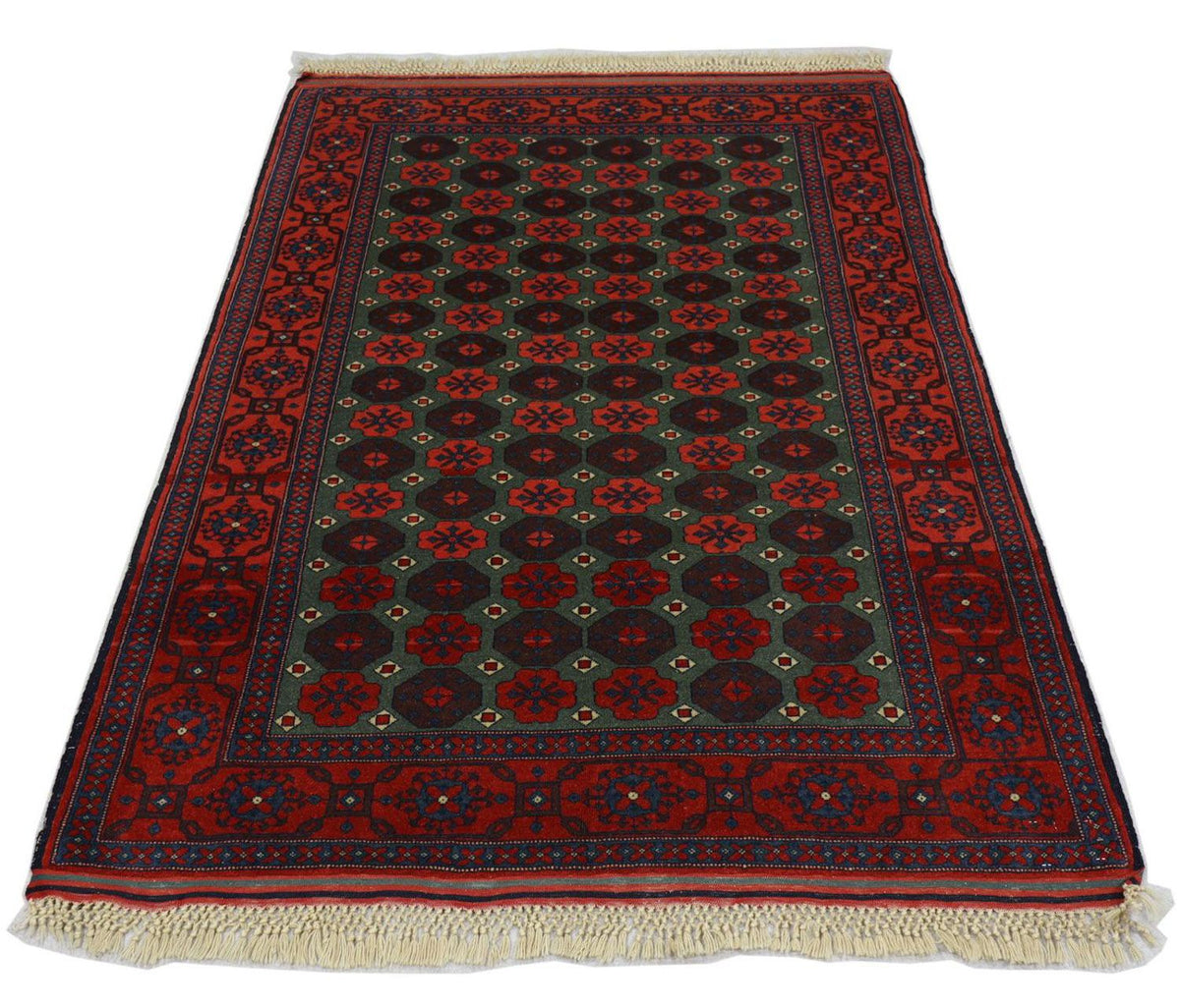 Afghaans tapijt - 170 x 130 cm - donkerrood