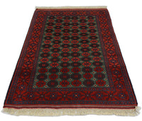 Afghaans tapijt - 170 x 130 cm - donkerrood