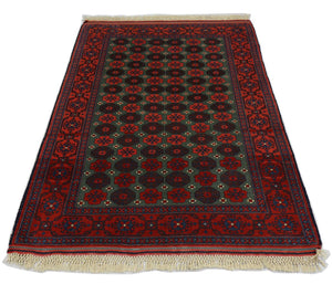 Afghaans tapijt - 170 x 130 cm - donkerrood