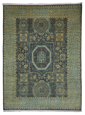 Ziegler tapijt - 315 x 250 cm - zee blauw