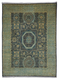 Ziegler tapijt - 315 x 250 cm - zee blauw