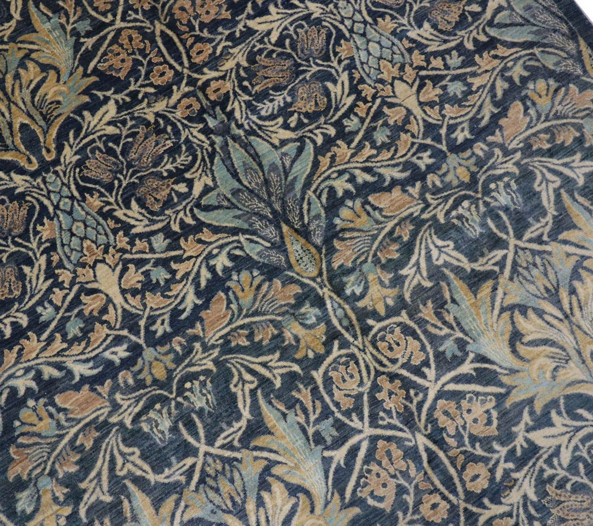 Ziegler tapijt - 229 x 172 cm - benzine blauw