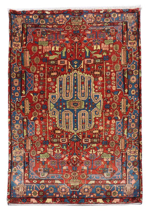 Perzisch Tapijt - Nomadisch - 215 x 154 cm - rood