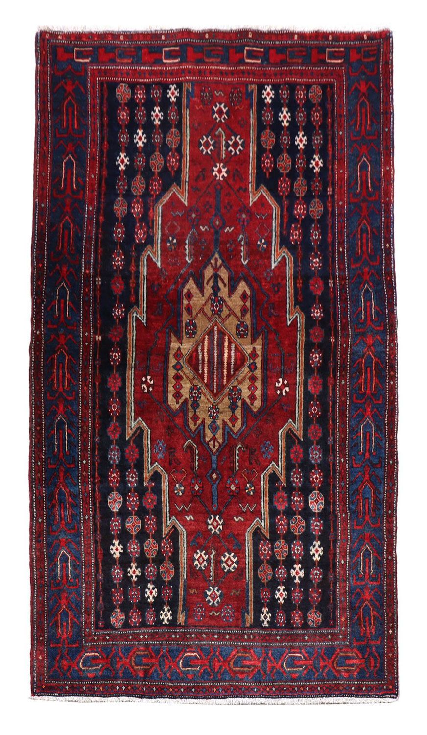 Gabbeh Tapijt - Loribaft Perzisch - 243 x 133 cm - rood