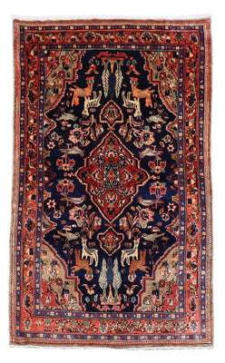 Loper Perzisch Tapijt - Nomadisch - 237 x 127 cm - donkerblauw