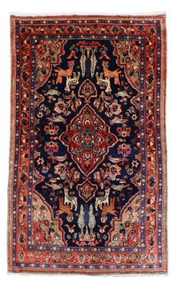 Loper Perzisch Tapijt - Nomadisch - 237 x 127 cm - donkerblauw