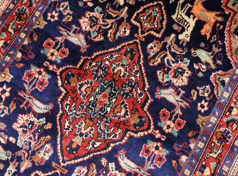 Loper Perzisch Tapijt - Nomadisch - 237 x 127 cm - donkerblauw