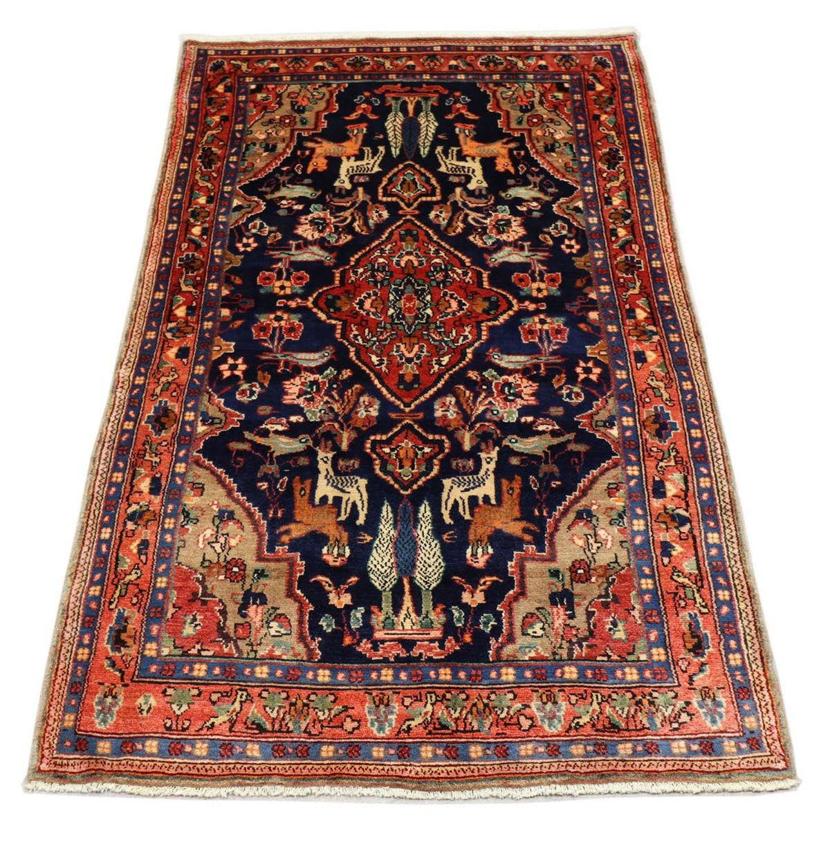 Loper Perzisch Tapijt - Nomadisch - 237 x 127 cm - donkerblauw