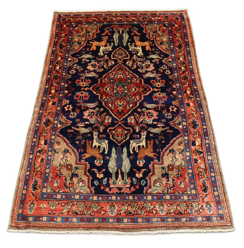 Loper Perzisch Tapijt - Nomadisch - 237 x 127 cm - donkerblauw