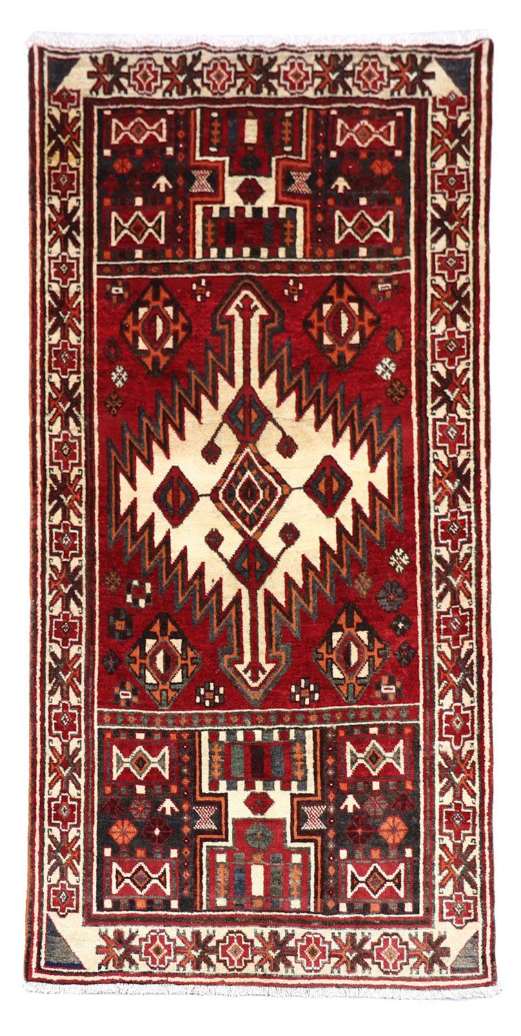 Loper Perzisch Tapijt - Nomadisch - 245 x 135 cm - rood