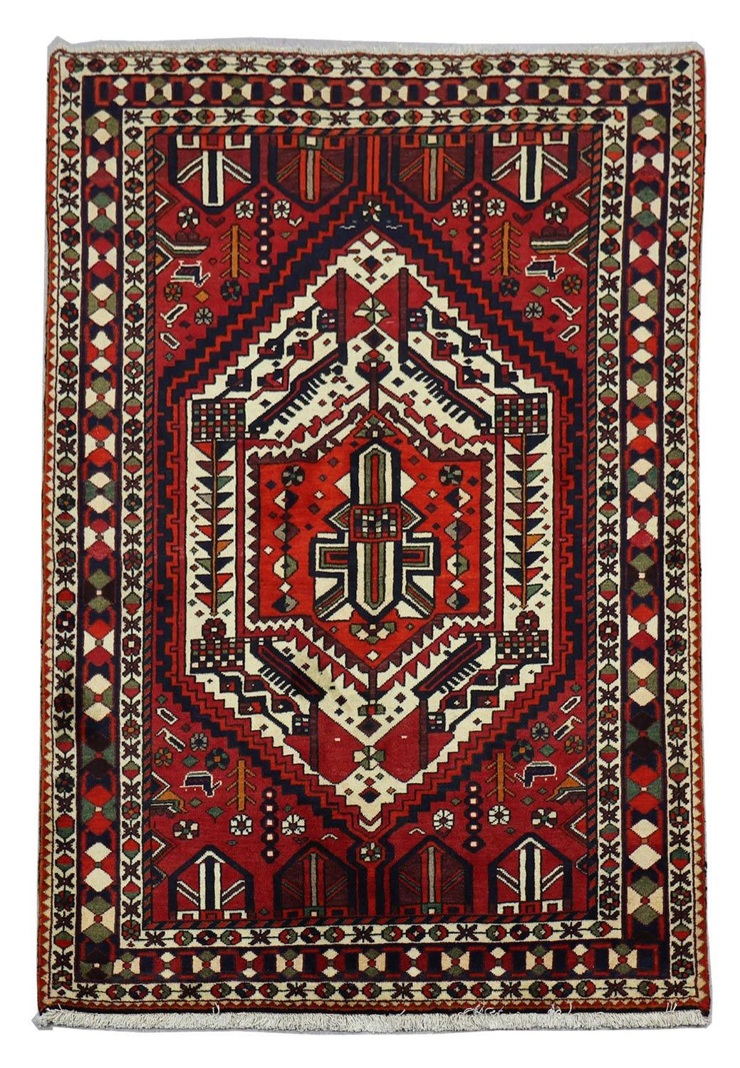 Perzisch Tapijt - Nomadisch - 210 x 149 cm - rood