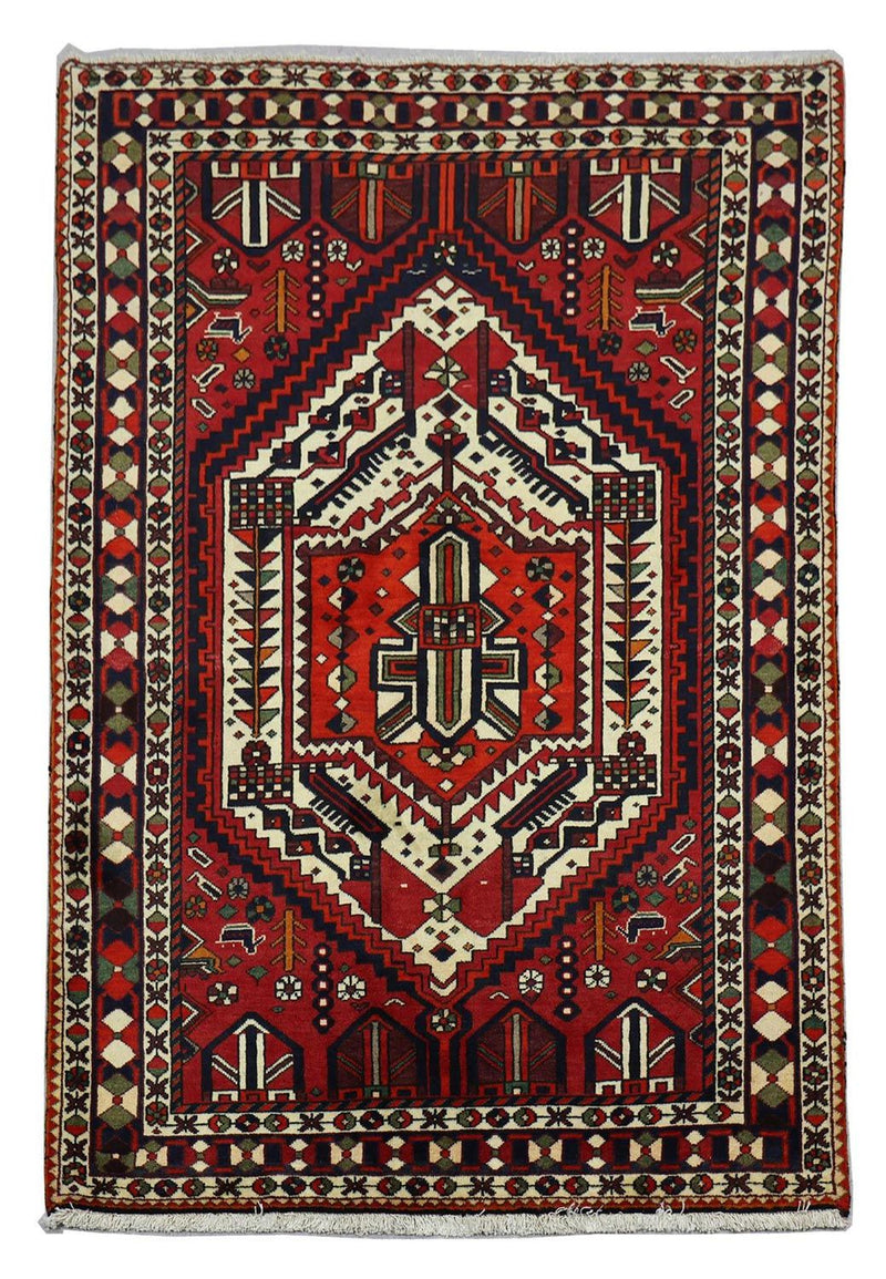 Perzisch Tapijt - Nomadisch - 210 x 149 cm - rood