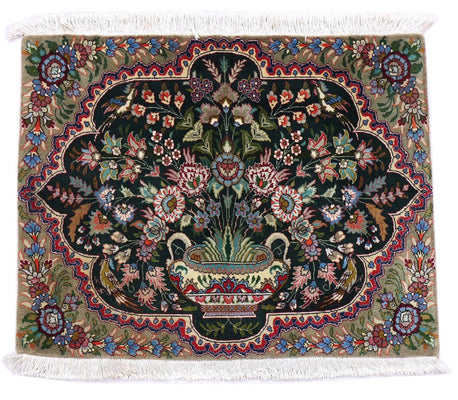 Perzisch tapijt - Tabriz - 92 x 68 cm - donkerblauw