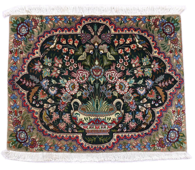 Perzisch tapijt - Tabriz - 92 x 68 cm - donkerblauw