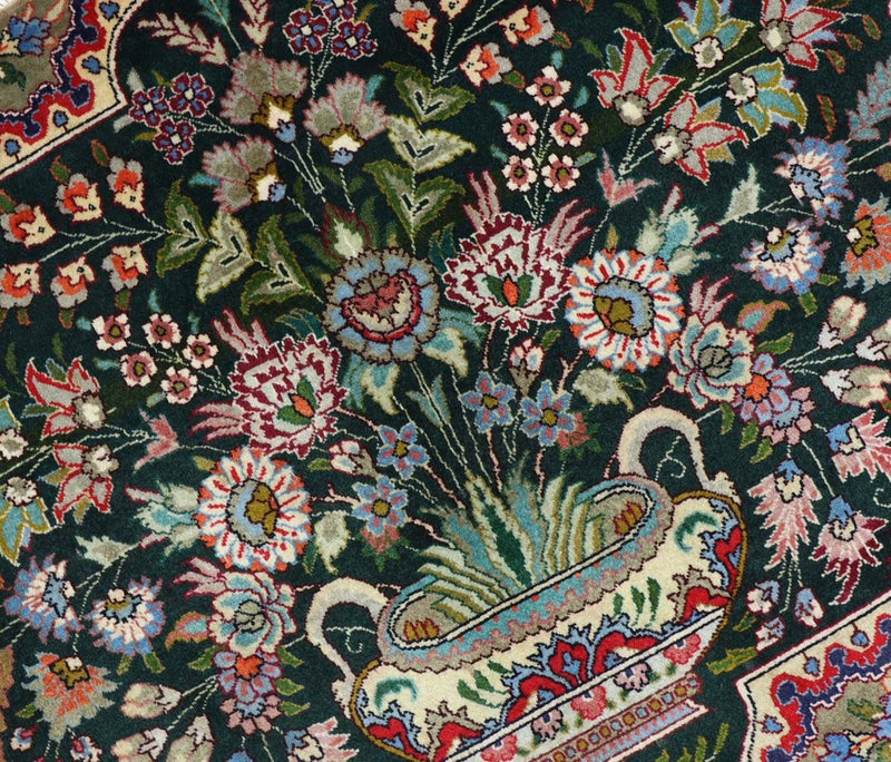 Perzisch tapijt - Tabriz - 92 x 68 cm - donkerblauw