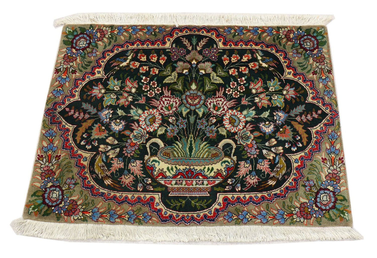 Perzisch tapijt - Tabriz - 92 x 68 cm - donkerblauw