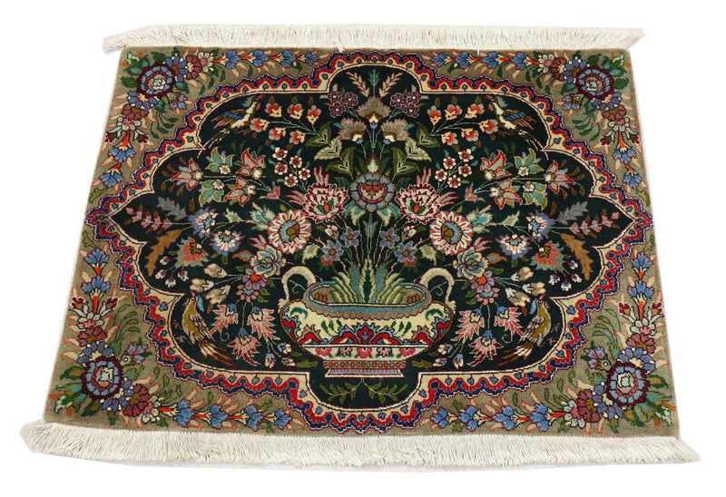 Perzisch tapijt - Tabriz - 92 x 68 cm - donkerblauw