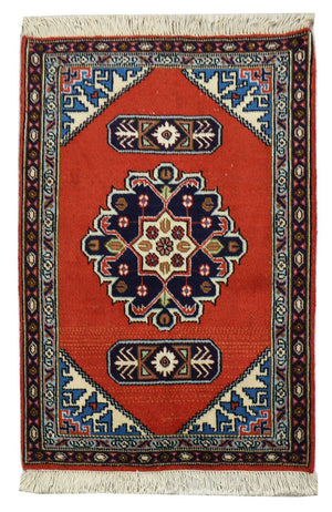 Perzisch Tapijt - Nomadisch - 95 x 70 cm - rood