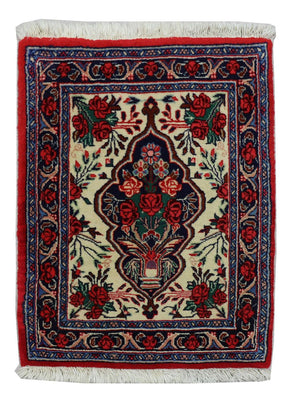 Perzisch tapijt - Bijar - 67 x 55 cm - rood