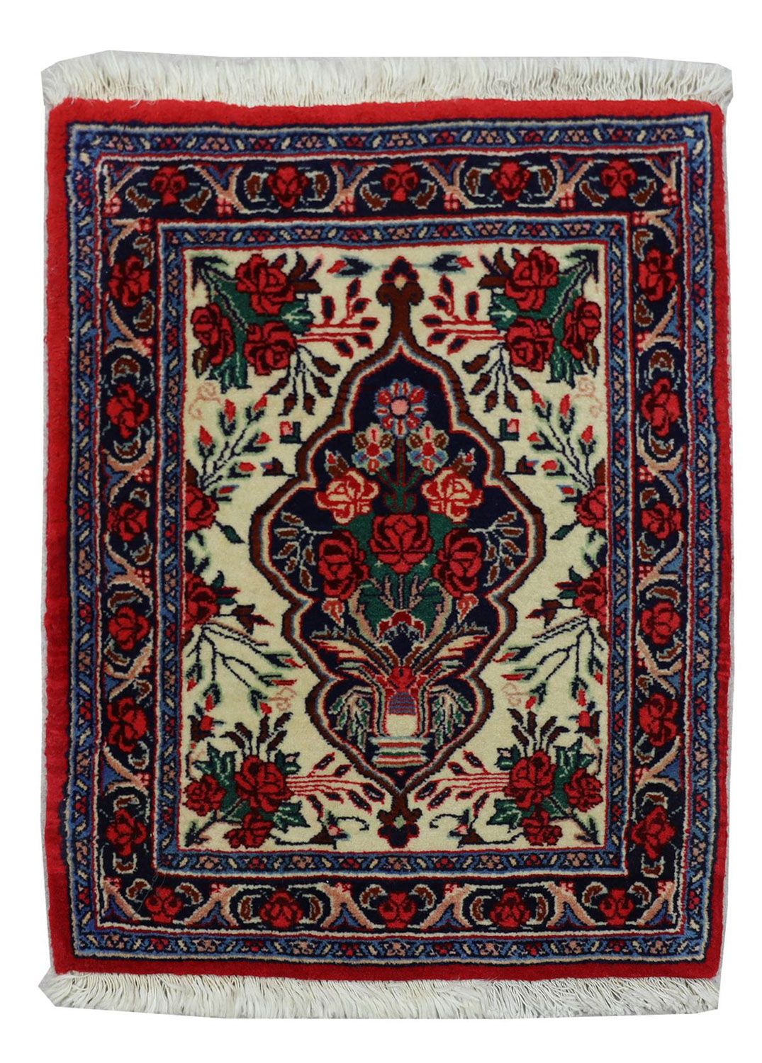 Perzisch tapijt - Bijar - 67 x 55 cm - rood