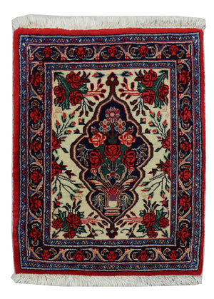 Perzisch tapijt - Bijar - 67 x 55 cm - rood