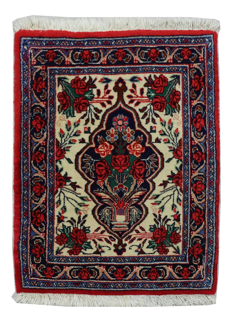 Perzisch tapijt - Bijar - 67 x 55 cm - rood