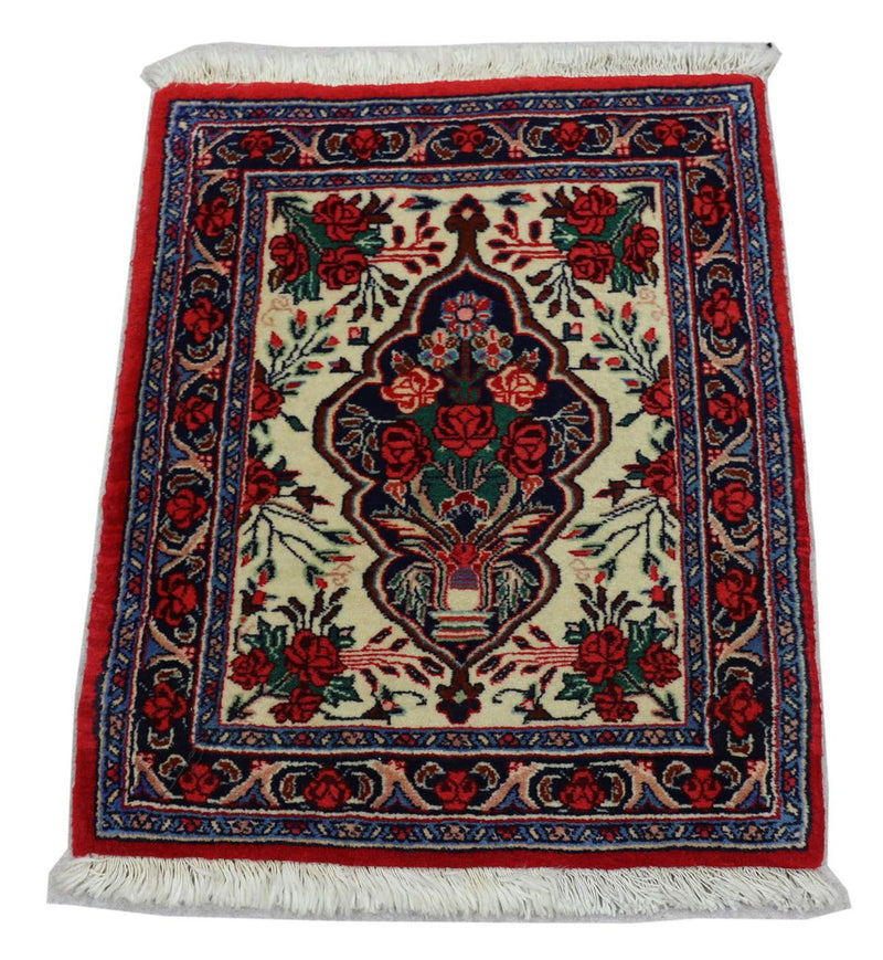 Perzisch tapijt - Bijar - 67 x 55 cm - rood