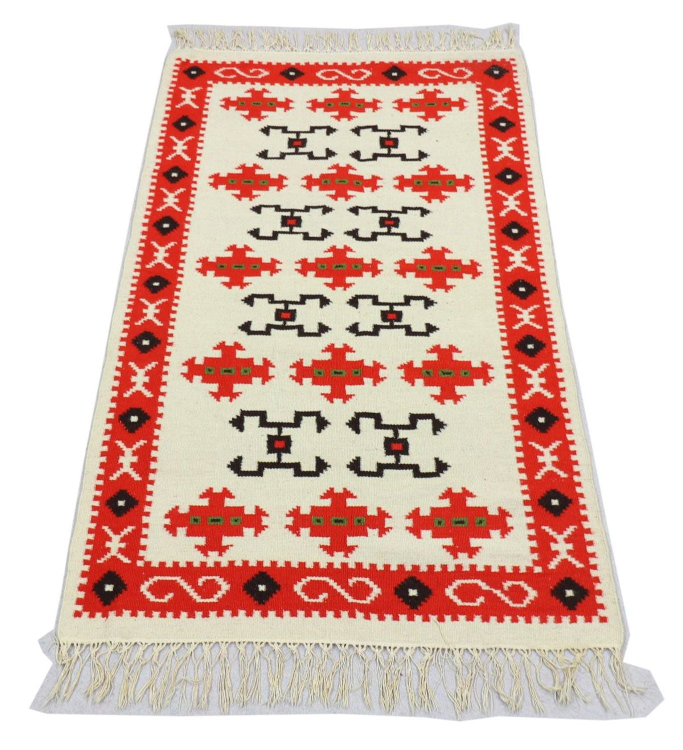 Moderne kilim Tapijt 160x100cm - Perserteppich Wollteppich