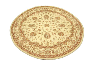 Ziegler tapijt rond  - 276 x 266 cm - beige