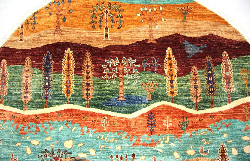 Ziegler tapijt rond  - 172 x 170 cm - veelkleurig