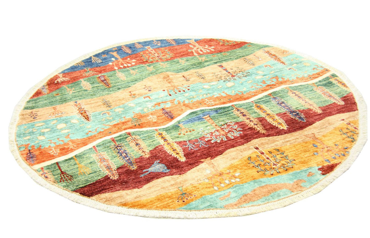 Ziegler tapijt rond  - 172 x 170 cm - veelkleurig