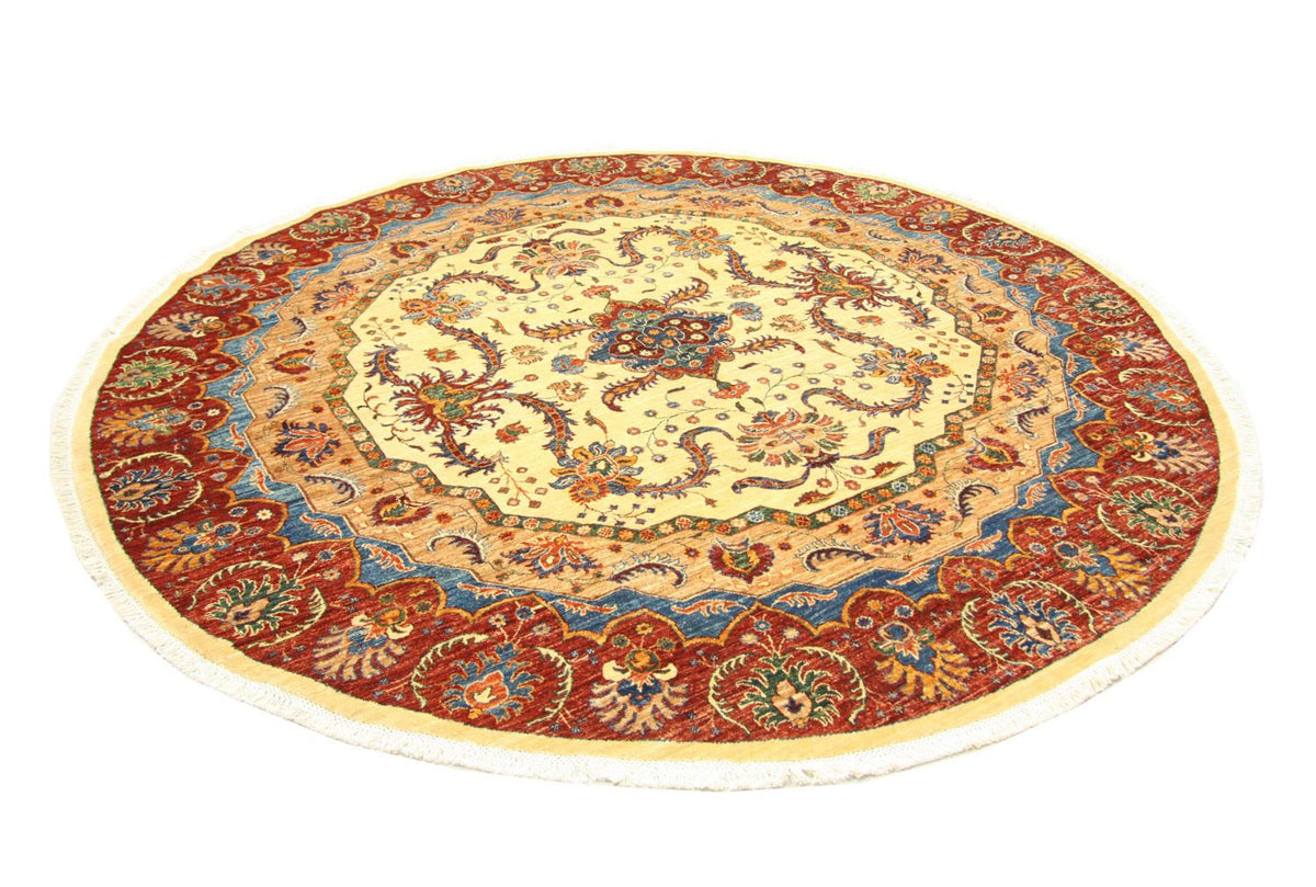 Ziegler tapijt rond  - 245 x 241 cm - beige
