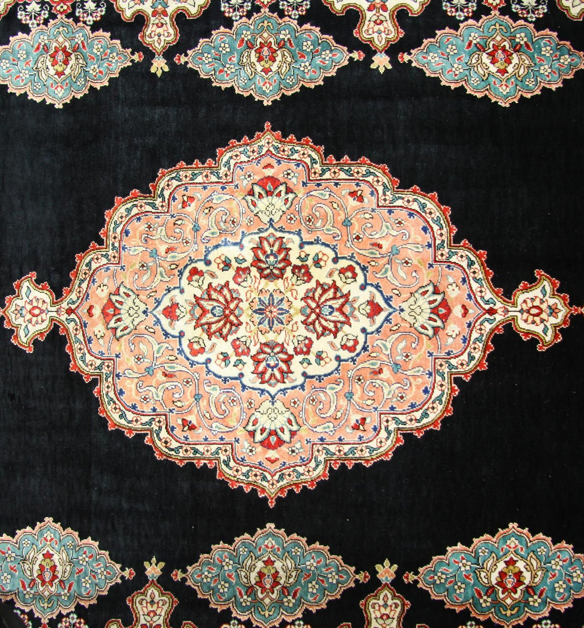 Zijden tapijt - Hereke Silk - Premium - 270 x 180 cm - blauw