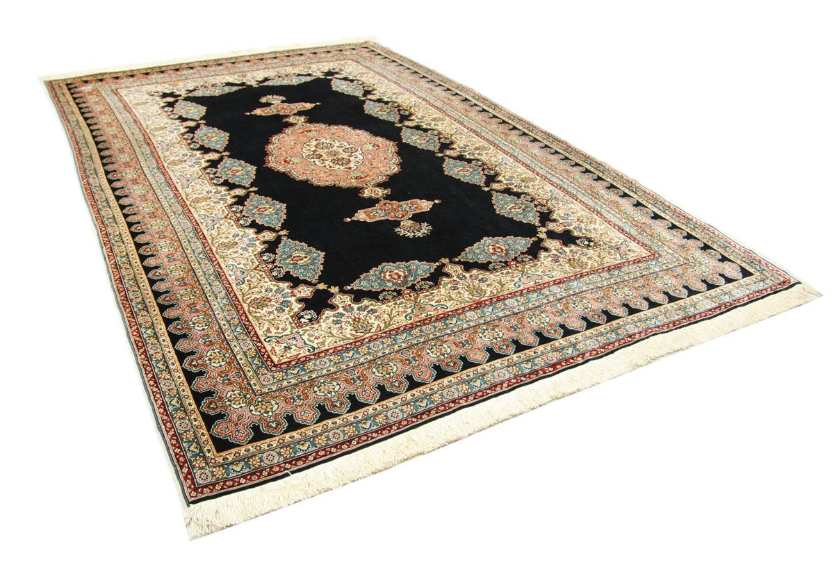Zijden tapijt - Hereke Silk - Premium - 270 x 180 cm - blauw