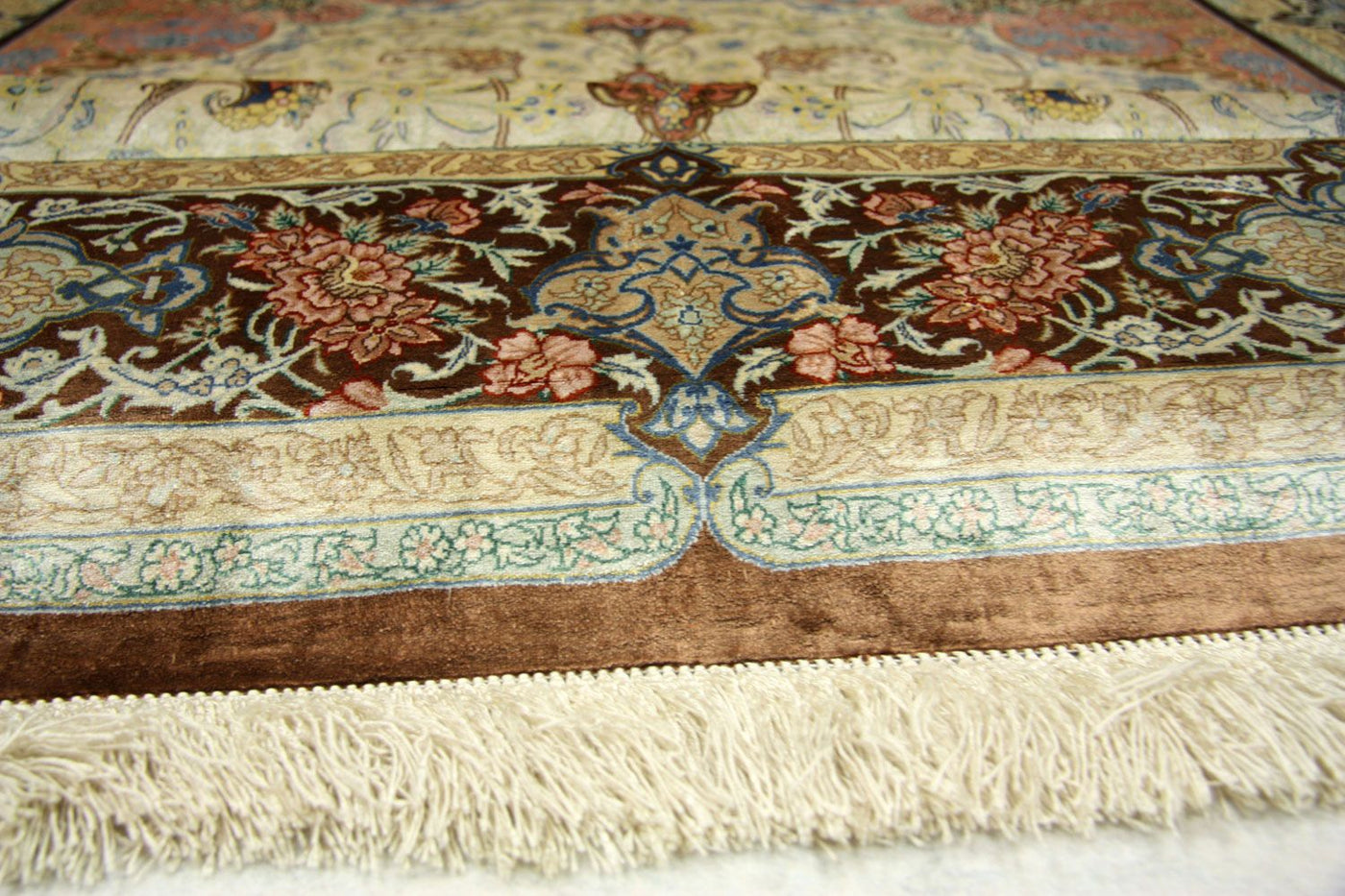 Qom zijde Tapijt 240x155cm - Perzisch tapijt