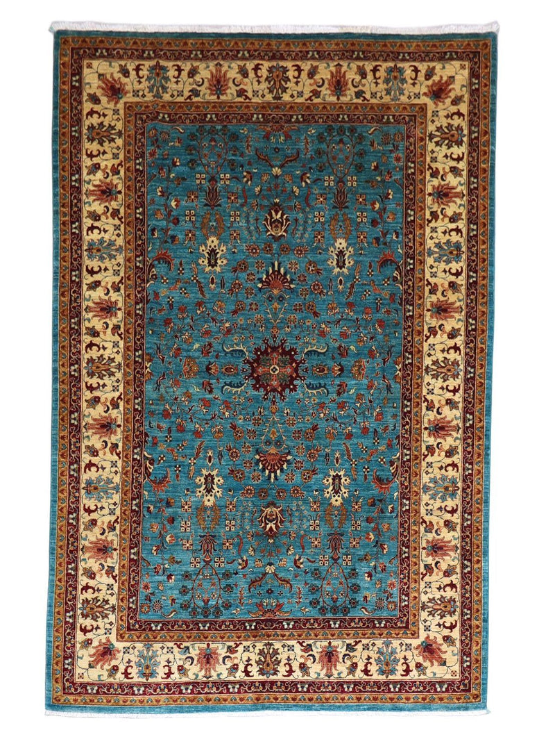Ziegler tapijt - 299 x 206 cm - zee blauw