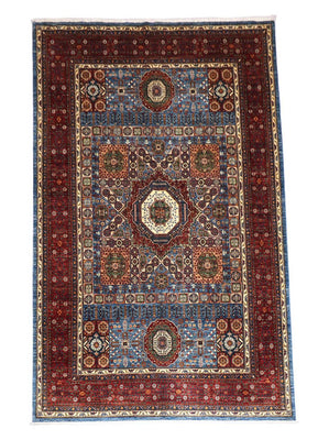 Ziegler tapijt - 313 x 206 cm - benzine blauw