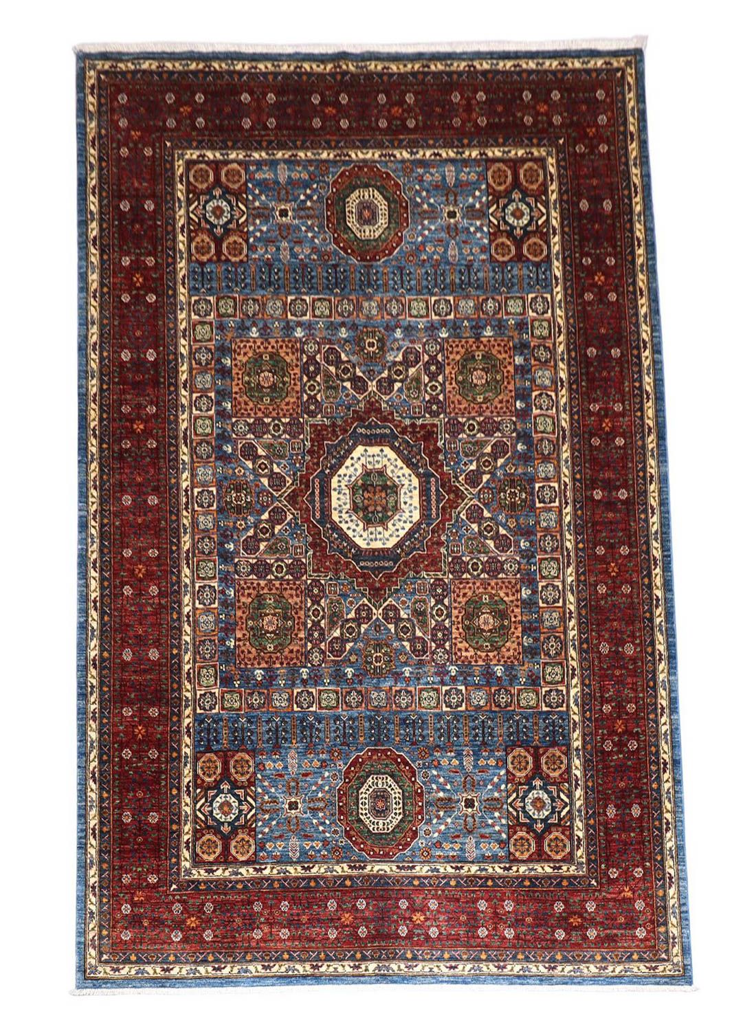 Ziegler tapijt - 313 x 206 cm - benzine blauw