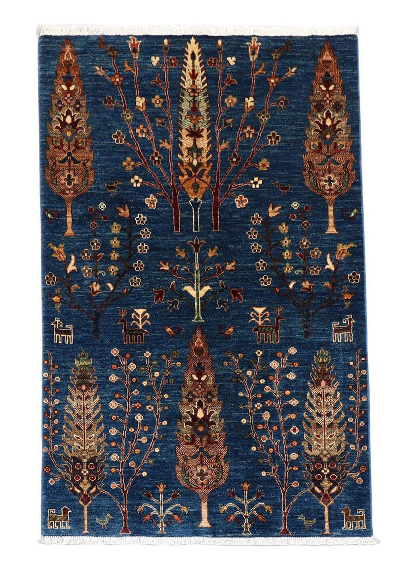 Ziegler tapijt - 153 x 103 cm - donkerblauw