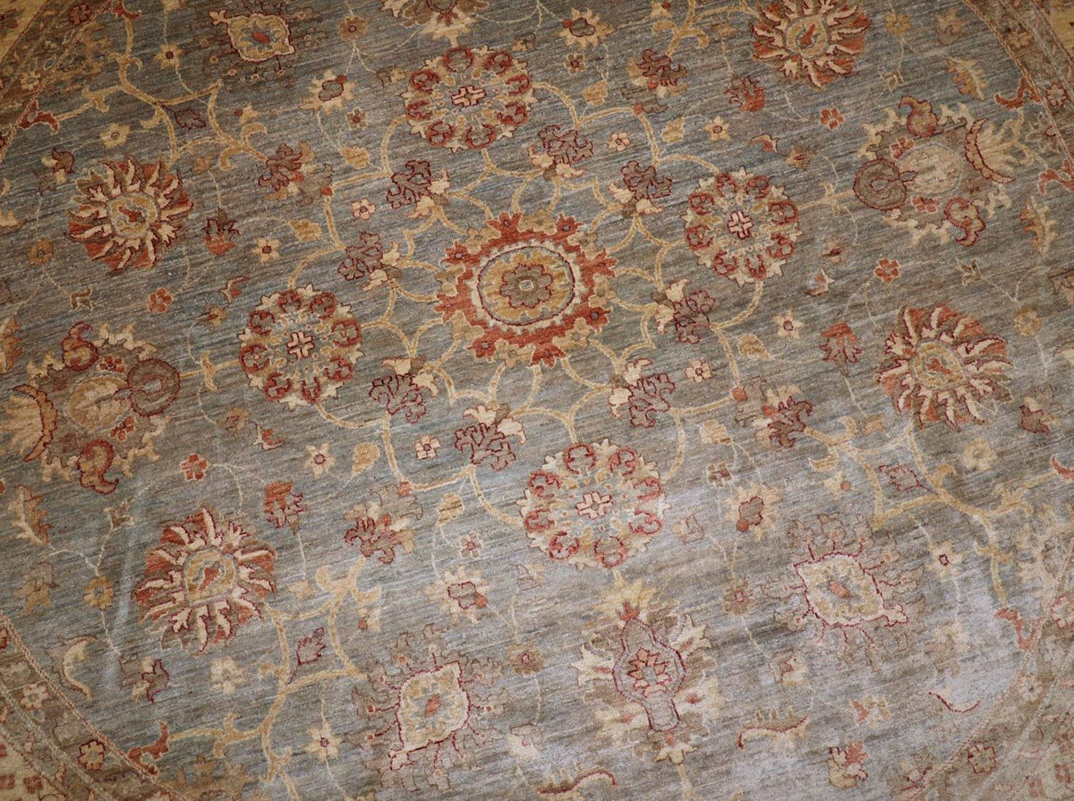 Ziegler tapijt rond  - 307 x 305 cm - bruin